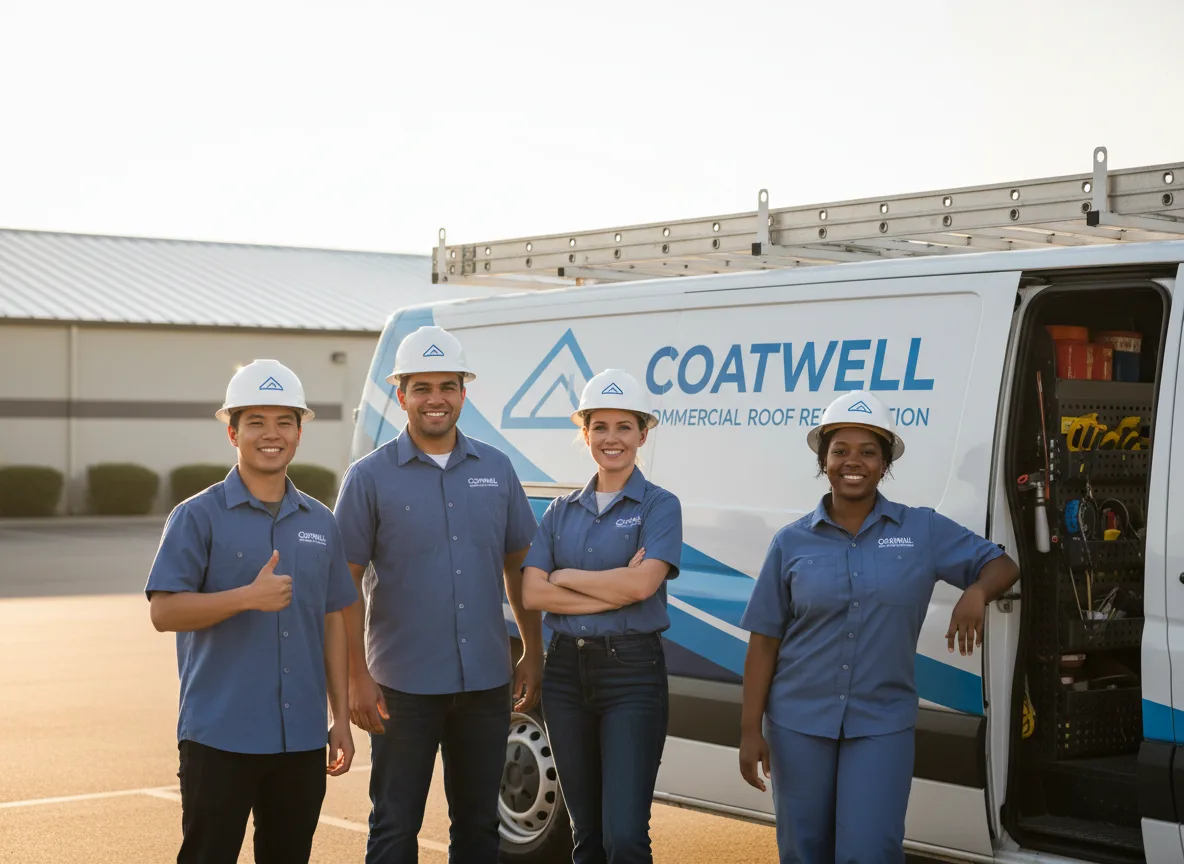 Commercial roof coating company in Ridgeway, IA
