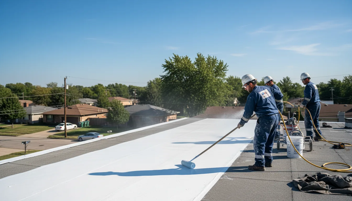 Commercial roof coating in Ridgeway, IA near me
